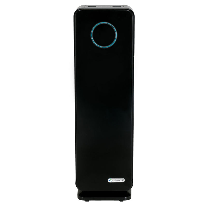 GermGuardian AC4300 Elite 5-in-1 Air Purifier with Pet Pure HEPA Filter, UV-C Sanitizer and Odor Reduction, 22-Inch Tower (black)