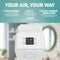 GermGuardian AC5350 Elite 4-in-1 Air Purifier with HEPA Filter UV-C Sanitizer and Odor Reduction, 28-Inch Digital Tower (white)